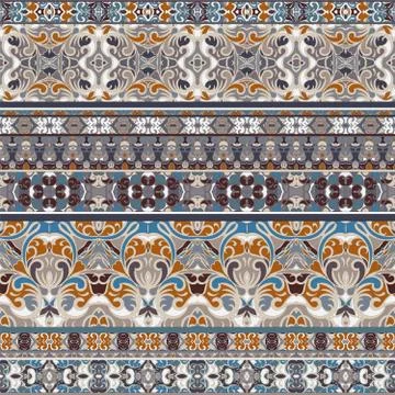 Seamless ethnic patterns Stockillustratie