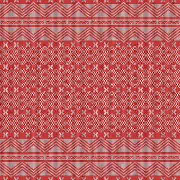 Seamless ethnic patterns. knitted fabrics, Traditional tribal texture Stock Illustration