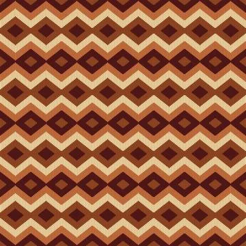 Seamless ethnic patterns. knitted fabrics, Traditional tribal texture Illustrazione stock