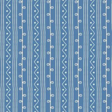 Seamless ethnic vector pattern. Hand drawn abstract branches Stock Illustration