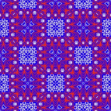 Seamless ethnic vector print pattern. Stock Illustration