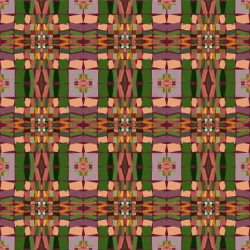 Seamless ethnic vector print pattern. Stock Illustration