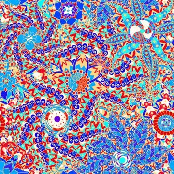 Seamless etnik Pattern Illustrazione stock