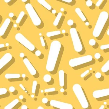 Seamless Exclamation Mark Symbol Shadow Pattern Stock Illustration