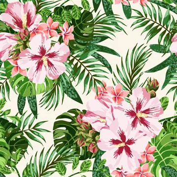Seamless exotic pattern. Stock-Illustration