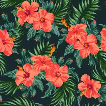 Seamless exotic pattern. Illustrazione stock