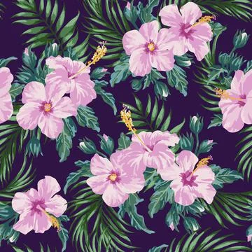 Seamless exotic pattern. Illustrazione stock