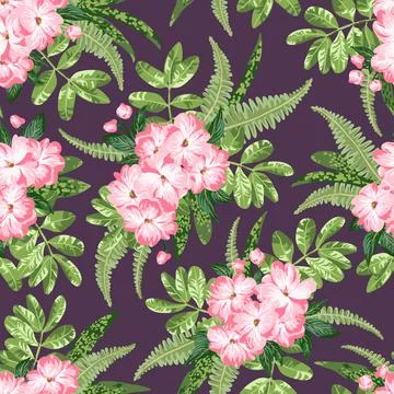 Seamless exotic pattern. Illustrazione stock