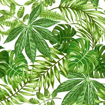 Seamless exotic pattern. Illustrazione stock