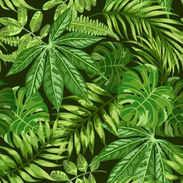 Seamless exotic pattern. 스톡 일러스트