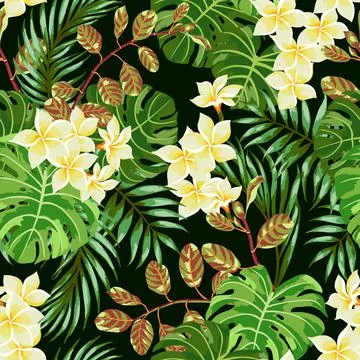 Seamless exotic pattern. Illustrazione stock