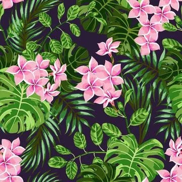 Seamless exotic pattern. Illustrazione stock