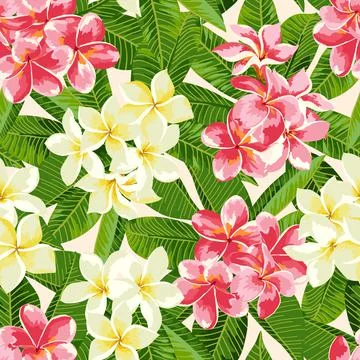 Seamless exotic pattern. Stock Illustration