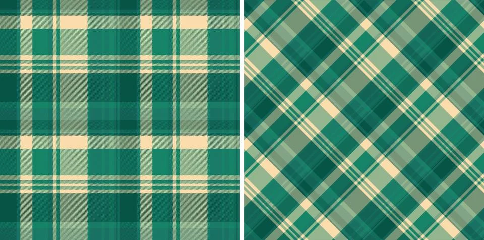Seamless fabric background of texture textile plaid with a pattern tartan c.. Stock Illustration