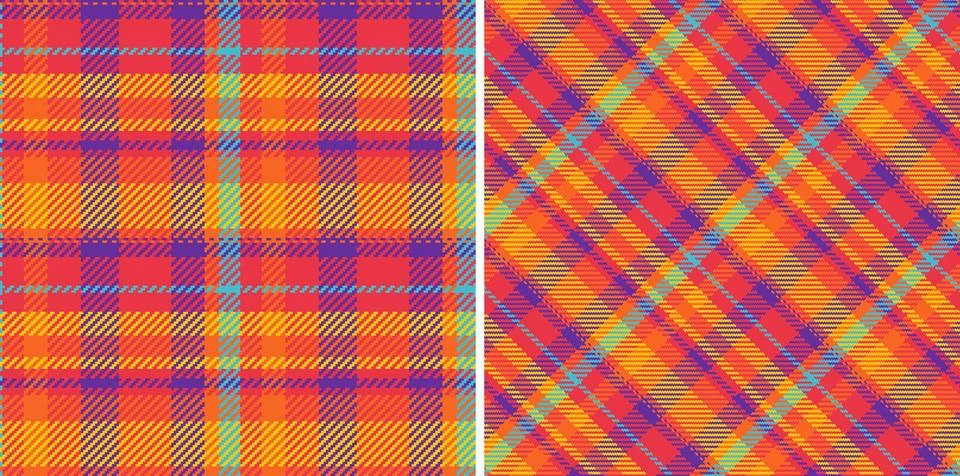 Seamless fabric check of pattern tartan plaid with a textile texture vector.. Stockillustratie