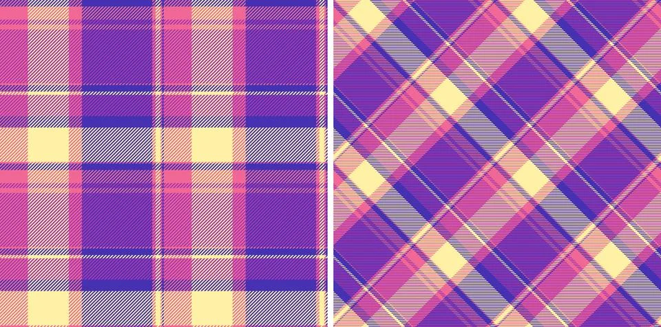 Seamless fabric check of pattern vector background with a texture tartan te.. イラスト素材