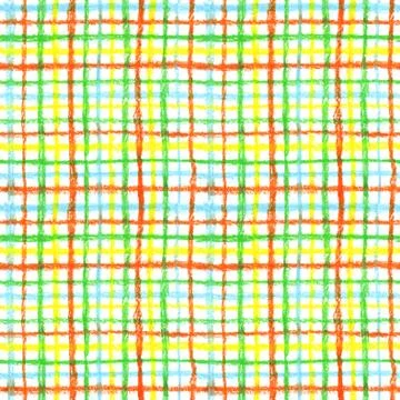 Seamless fabric checkered pattern. Stock Illustration