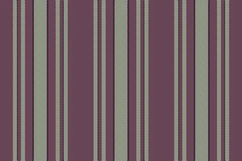 The seamless fabric design features softly repeated stripes in a sheet vertic Stock Illustration