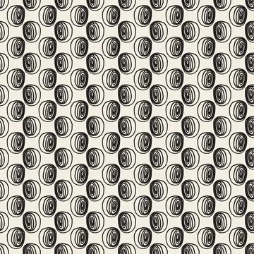 SEAMLESS FABRIC PATTERN BACKGROUND WITH SIMPLE HAND DRAW POLKA DOT Illustrazione stock