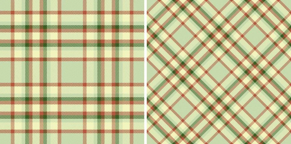 Seamless fabric pattern of background tartan plaid with a texture check vec.. Stock Illustration