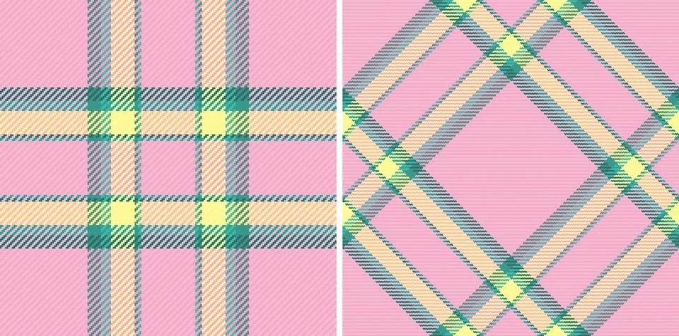 Seamless fabric pattern of vector texture check with a background tartan te.. イラスト素材