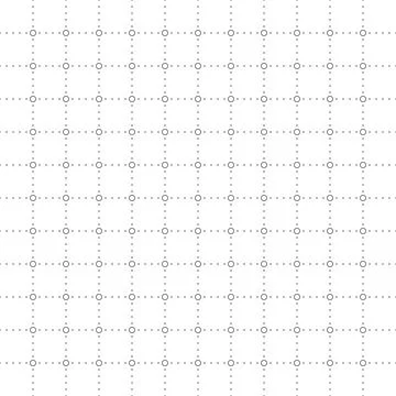 Seamless faint circle dot grid pattern background. Stock Illustration