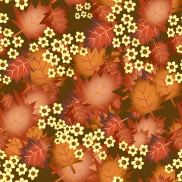 Seamless Fall Leaves Stock-Illustration