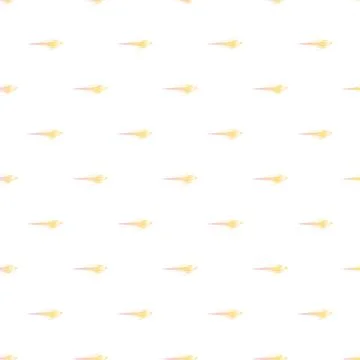 Seamless falling star pattern on white background Illustrazione stock