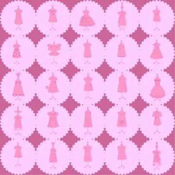 Seamless fashion pattern vector Stock Illustration