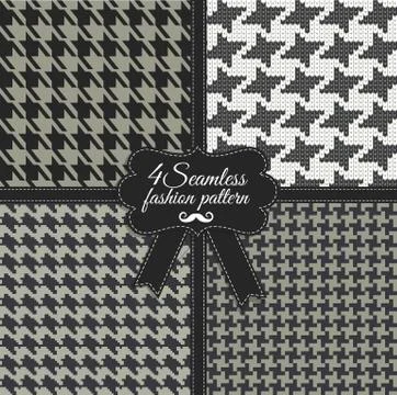 Seamless fashion patterns Stock Illustration
