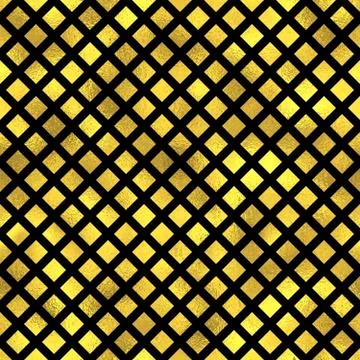 Seamless fashion vector pattern with gold diamonds Stock Illustration