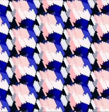 Seamless fashionable geometric pattern Stock Illustration