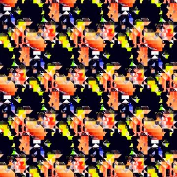 Seamless fashionable geometric pattern Stock Illustration