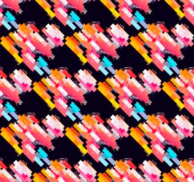 Seamless fashionable geometric pattern Stock Illustration