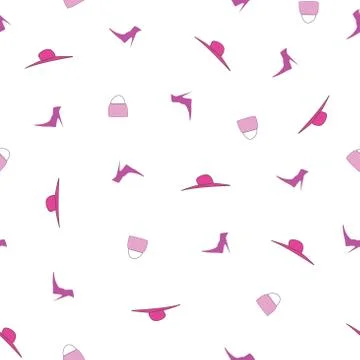 Seamless feminine pattern イラスト素材