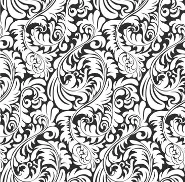 Seamless Fern wallpaper pattern background Stock Illustration