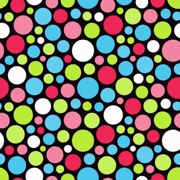Seamless festive background from circles. Vector Illustration. Seamless fe... Foto stock