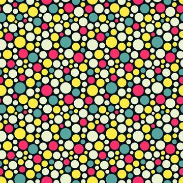 Seamless festive background from circles. Vector Illustration. Seamless fe... Stock Photos