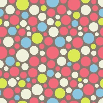 Seamless festive background from circles. Vector Illustration. Seamless fe... Stock Photos