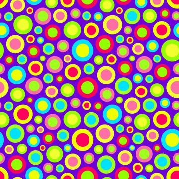 Seamless festive background from circles. Vector Illustration. Seamless fe... Stock Photos