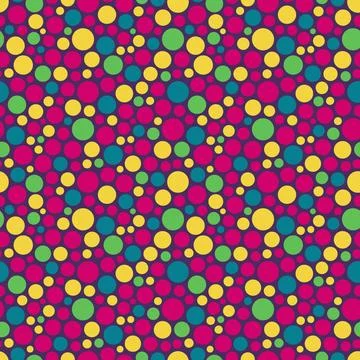 Seamless festive background from circles. Vector Illustration. Seamless fe... Stock Photos