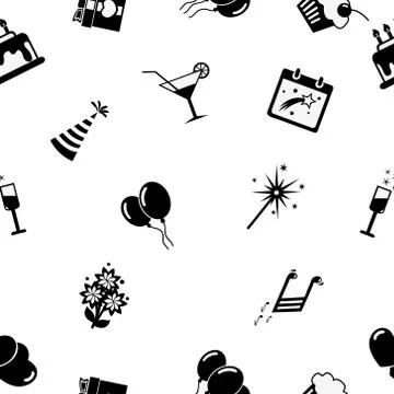 Seamless festive background Stock Illustration