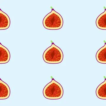 Seamless Fig Pattern Suitable for Wallpaper, Background, Fabric, Gift Wrapp.. Stock Illustration