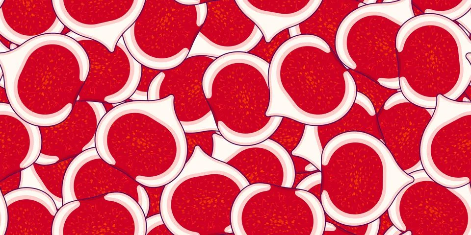 Seamless figs vector pattern. Minimalistic food background. Vitamins repeatable イラスト素材