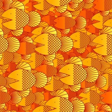 Seamless fish Stock Illustration