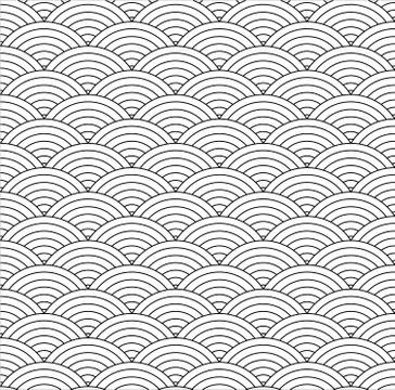 Seamless fish scale Stock Illustration