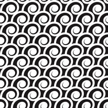 Seamless fish scale pattern Stock Illustration