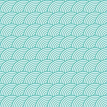 Seamless Fish Scale Pattern Illustration. Stock Illustration