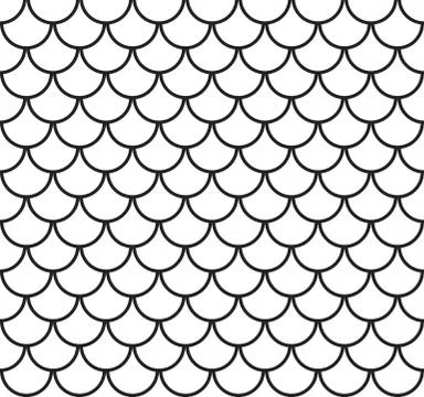 Seamless Fish Scale Pattern Vector Illustration Illustrazione stock
