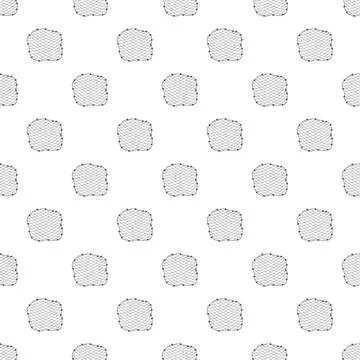 Seamless fishing net pattern creating graphic background Stock Illustration